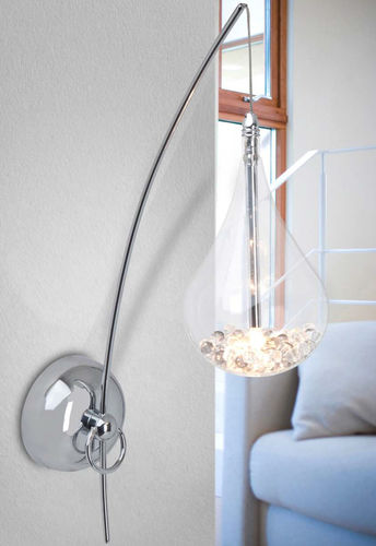 Arandela contemporânea - MIRA - Brilliant - para ambiente interno / metálica / em vidro