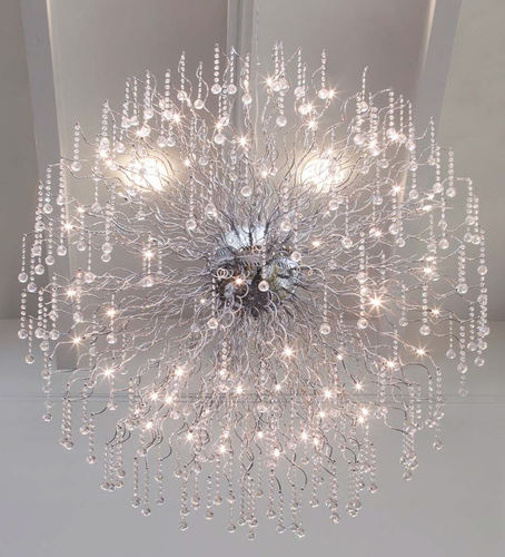 Lustre contemporâneo - BRILLANCE : NASH XXL - Brilliant - em vidro / metálico / halôgeno