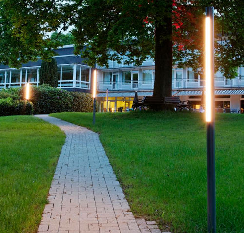 Coluna de luz contemporânea - FIACCOLA TYPE 510 - LECCOR Leuchten GmbH - em aço inoxidável / em policarbonato / de LED