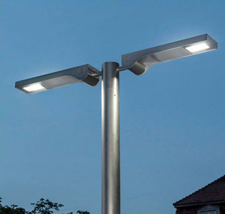 Poste de iluminação pública - TAB TOP TYPE 7 TANDEM - LECCOR Leuchten GmbH - contemporâneo / em alumínio / em aço inoxidável