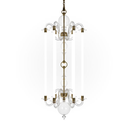 Lustre clássico - EUGENE : ECHO - Preciosa - em cristal / em latão / de LED