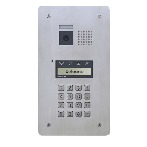 Módulo externo em aço inoxidável - SOLVO TD2000 - FARFISA - residencial / de parede / unidade externa