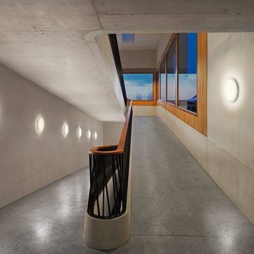 Arandela contemporânea - PUNTO - RIBAG Licht AG - para ambiente externo / em alumínio fundido / em policarbonato