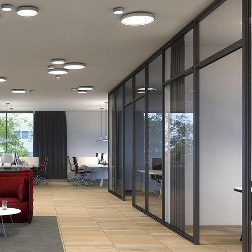 Plafon contemporâneo - ARVA - RIBAG Licht AG - redondo / em vidro acrílico / de LED