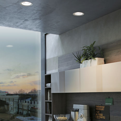 Downlight de embutir - OUTLOOK_C - LINEA LIGHT GROUP - de LED / redondo / IP40