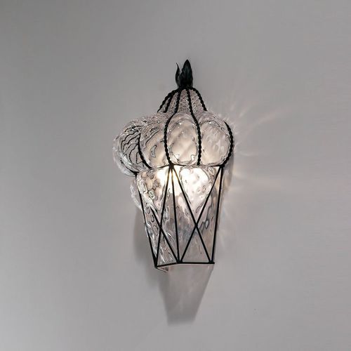 Arandela contemporânea - PIAZZA - Siru Lighting - para ambiente interno / metálica / em vidro soprado