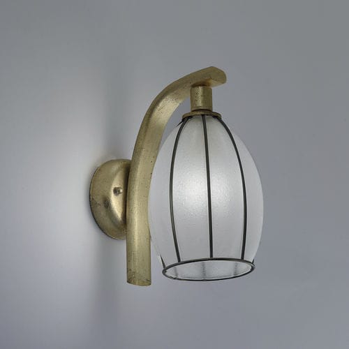 Arandela contemporânea - SALICE - Siru Lighting - para ambiente interno / metálica / em vidro soprado