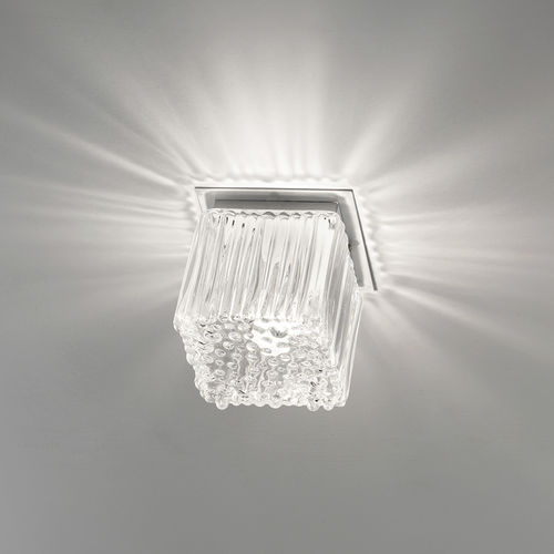 Plafon contemporâneo - CUBETTO - Siru Lighting - cúbico / em vidro soprado / de LED