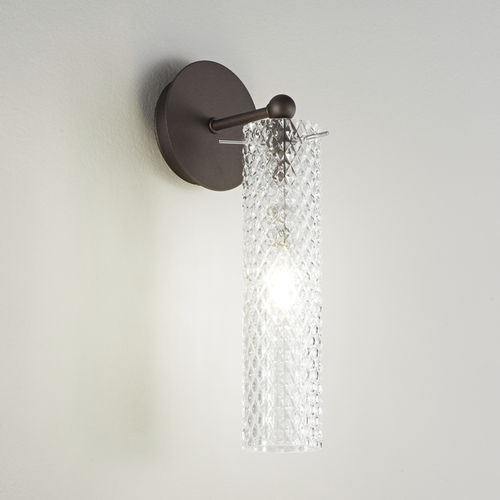 Arandela contemporânea - GLAM - Siru Lighting - para ambiente interno / em cristal / cilíndrica