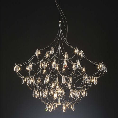 Lustre contemporâneo - CRYSTAL GALAXY - Quasar Holland - em cristal / em latão / em níquel