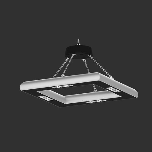Luminária técnica pendente - ISKRA HB - Rosa - ZPSO Stanislaw Rosa - de LED / quadrada / IP66