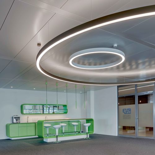 Luminária técnica suspensa - GLORIOUS SLIM - PROLICHT - de LED / com malha em anéis / geométrica
