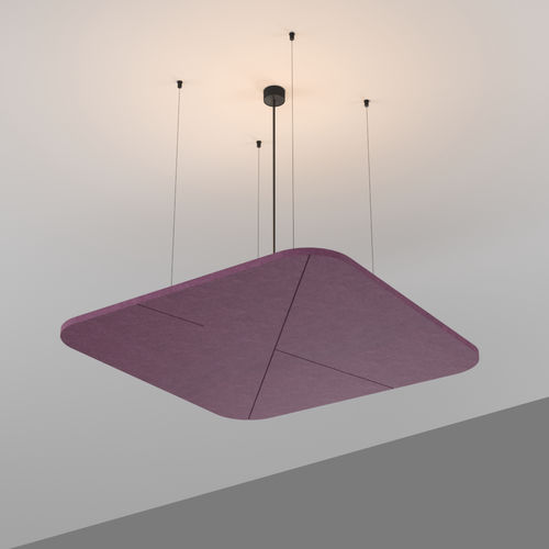 Painel para ambiente interno - QUANTUM - PROLICHT - acústico / com iluminação / em alumínio