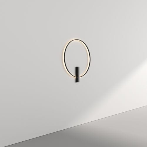 Arandela contemporânea - JUST BLACK HALO - PROLICHT - para ambiente interno / metálica / escultura