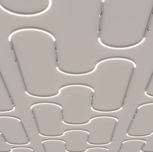 Perfil de iluminação de teto - FORTIES - PROLICHT - de embutir / de LED / metálico