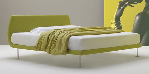 Cama de casal - VOLO - FRAU FLEX - contemporânea / estofada / em tecido