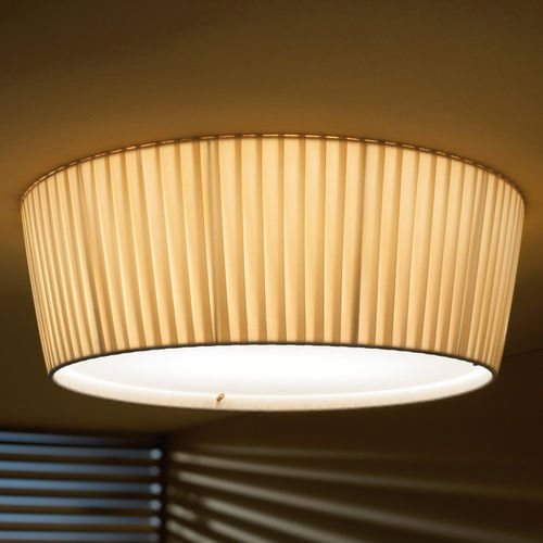 Plafon contemporâneo - PLAFONET 60 - BOVER Barcelona - redondo / em aço inoxidável / em algodão