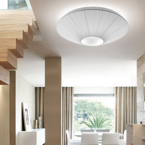 Plafon contemporâneo - SIAM 120 - BOVER Barcelona - redondo / em aço inoxidável / de metacrilato