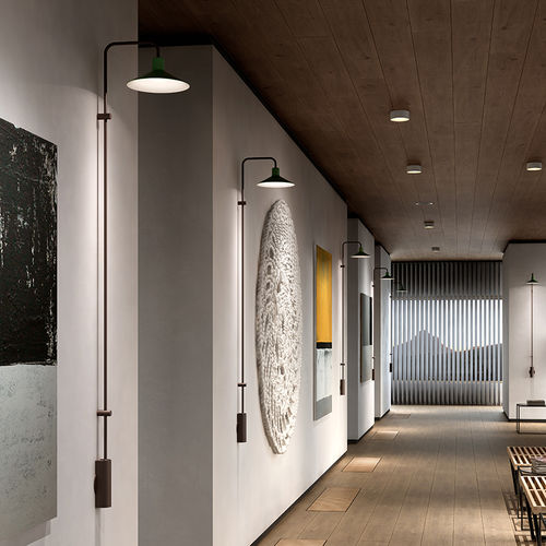 Arandela contemporânea - PLATET A/06 - BOVER Barcelona - para ambiente interno / em alumínio / em vidro