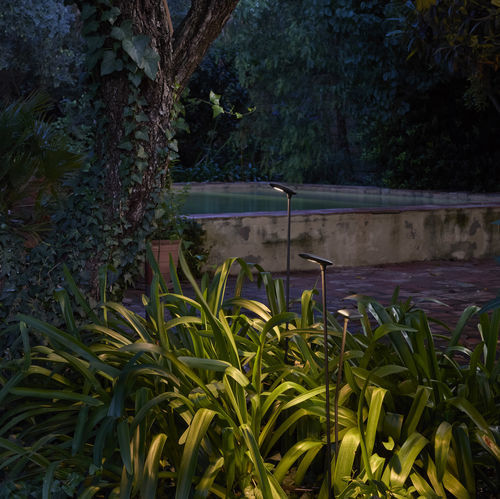 Poste balizador de iluminação de jardim - Birdie - Set 2 80S-60SC - BOVER Barcelona - contemporâneo / em alumínio / em aço inoxidável