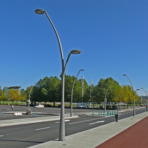 Poste de iluminação pública - VENUS S - Salvi Lighting - contemporâneo / em aço inoxidável / em cobre