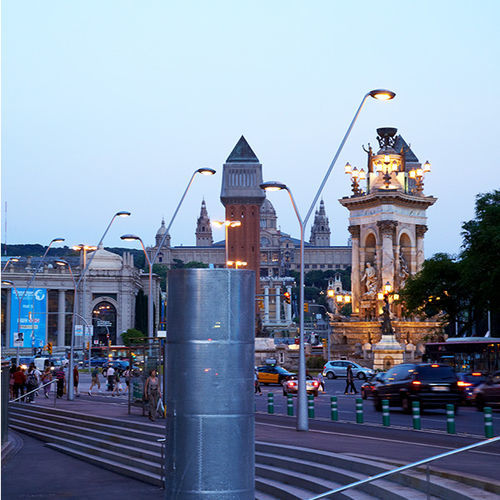 Poste de iluminação pública - VENUS S - Salvi Lighting - contemporâneo / em alumínio / em aço inoxidável