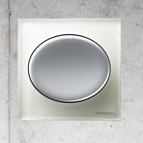Interruptor com botão de pressão - Tacto - ABB Home and Building Automation - de embutir / contemporâneo / retangular