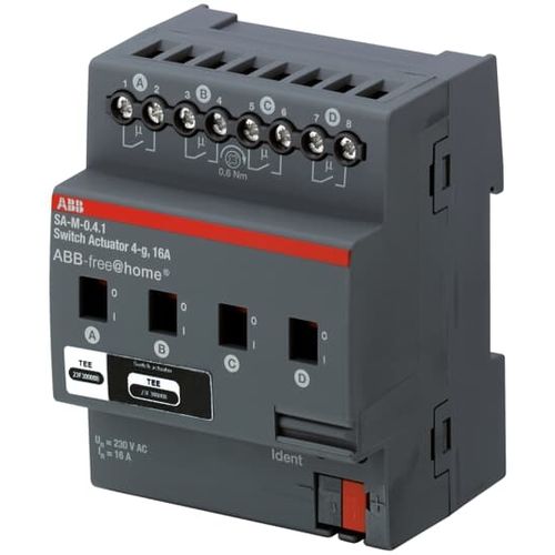 Atuador de comutação para sistema de automação residencial - SA-M-0.4.1 - ABB Home and Building Automation - em trilho DIN / da linha residencial / para ambiente interno