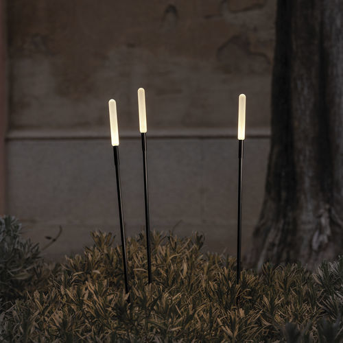 Poste balizador de iluminação de jardim - LINFA I 120 - Lombardo - para espaços públicos / contemporâneo / em alumínio
