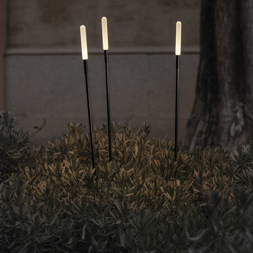 Poste balizador de iluminação de jardim - Linfa I 80 - Lombardo - para espaço público / contemporâneo / em alumínio