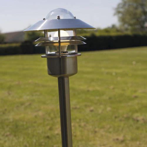 Poste balizador de iluminação de jardim - BLOKHUS - Nordlux - clássico / em aço inoxidável / em cobre