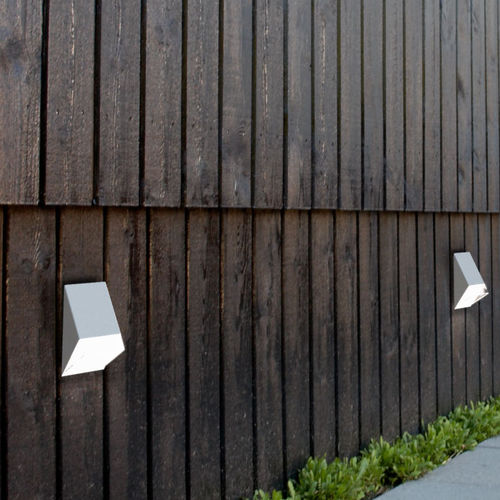 Arandela de estilo industrial - EDGE - Nordlux - para ambiente externo / em aço Corten / em material plástico