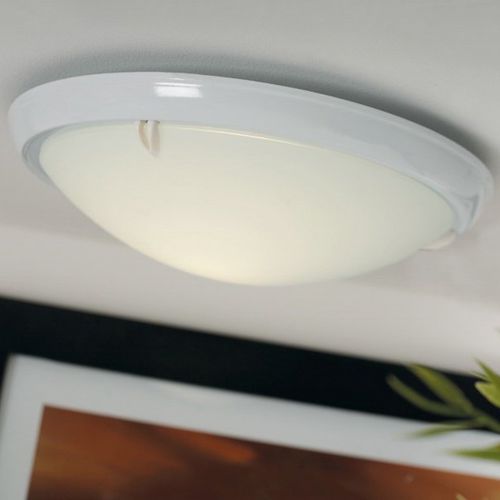 Plafon contemporâneo - FRISBEE - Nordlux - redondo / em vidro / para lâmpada fluorescente