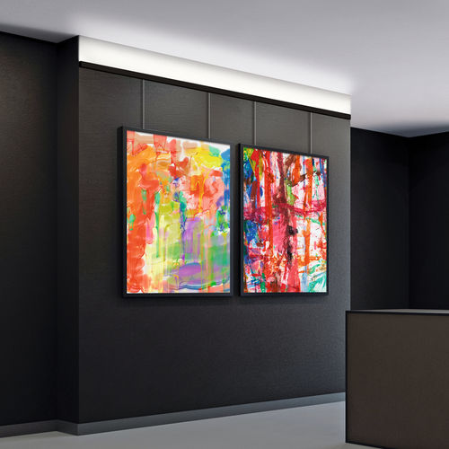 Perfil de iluminação de parede - S-LINE GALLERY - MBNLED - PROLED - de LED / sistema de iluminação modular / para exposições
