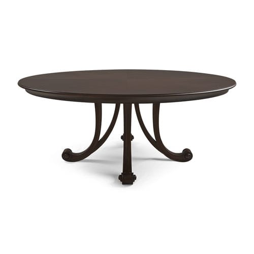 Mesa de jantar clássica - 76-0170 ROBUCHON - Christopher Guy - com folheado de madeira / com base em mogno / redonda