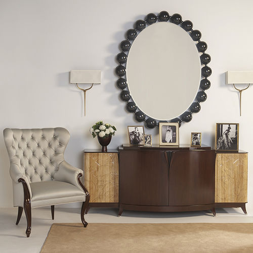 Buffet aparador Art Déco - 85-0034 OISEAUX - Christopher Guy - com folheado de madeira / em mogno / com prateleiras