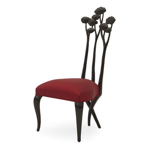 Cadeira de design original - 30-0085 LE JARDIN #4 - Christopher Guy - para ambiente interno / em veludo / em cetim