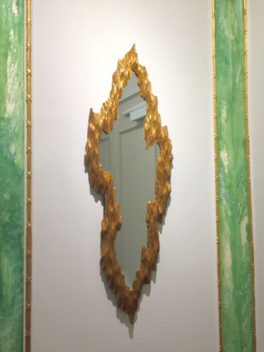 Espelho de parede - KARINA - Christopher Guy - contemporâneo / em mogno / dourado