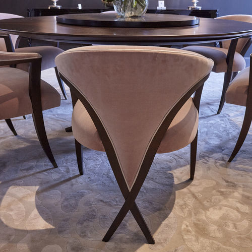 Cadeira de sala de jantar contemporânea - MONTE-CARLO - Christopher Guy - para ambiente interno / em tecido / com base em madeira maciça