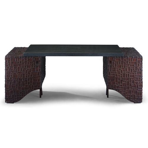 Mesa secretária clássica - 83-0004 LONGINES - Christopher Guy - em mogno / com compartimento de arrumação