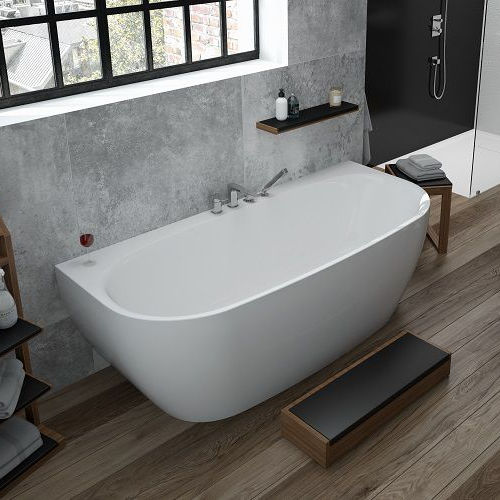 Banheira oval - 3833.010 - HOESCH - freestanding / para residência / em compósito