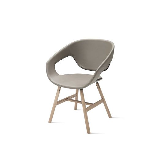 Cadeira contemporânea - VAD  - CASAMANIA HORM - para ambiente interno / em polipropileno / em couro