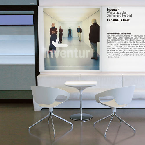 Cadeira contemporânea - VAD  - CASAMANIA HORM - para ambiente interno / em polipropileno / com base metálica