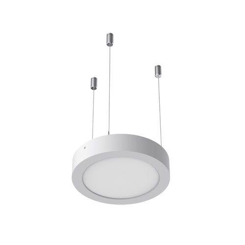 Luminária técnica pendente - AIRCOM  - SECOM Iluminacion, - de LED / redonda / quadrada