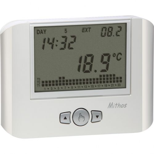 Termostato eletrônico - MITHOS BIANCO - VEMER - programável / para aquecimento / de parede