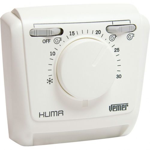 Termostato mecânico - KLIMA 3V - VEMER - manual / para aquecimento / para ar condicionado