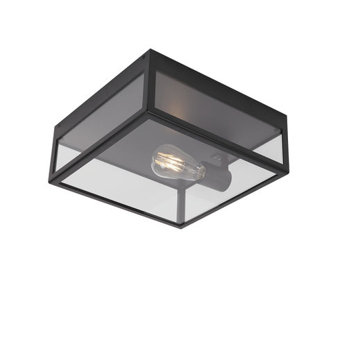 Plafon contemporâneo - POLO - psmlighting - quadrado / em vidro / em aço inoxidável