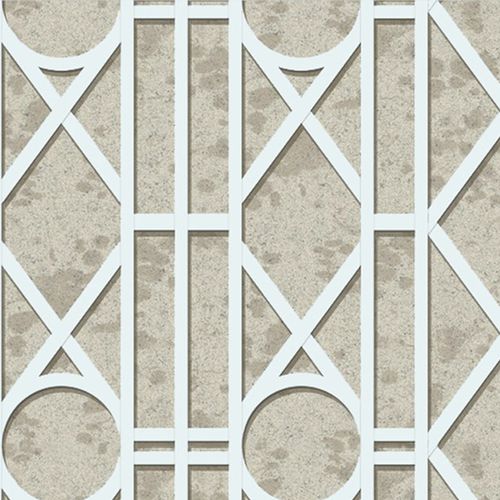 Revestimento para parede interna - TAKES THE STAGE : MIRROR TRELLIS PANEL - JIM THOMPSON - em tecido / com motivos impressos / efeito papel de parede