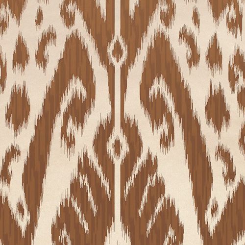Papel de parede contemporâneo - HOUSE ON THE KLONG : IKAT - JIM THOMPSON - estampado / cinza / azul