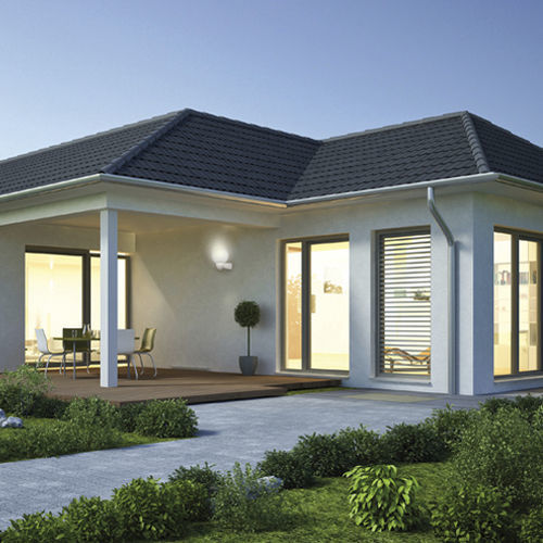 Arandela contemporânea - AL GARDA - ESYLUX - para ambiente externo / em alumínio / redonda